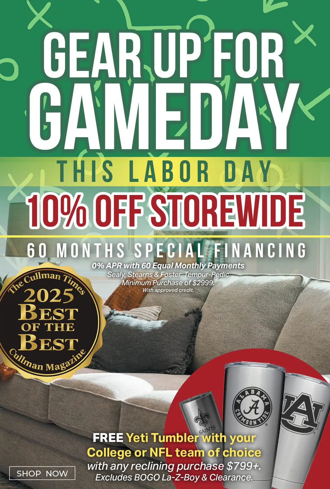Cullman Gameday Labor Day Mobile Rotators 2025