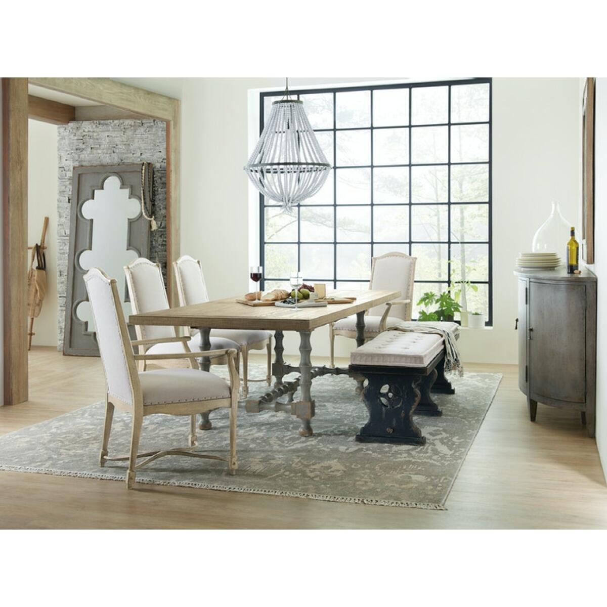 Ciao Bella Upholstered Back Side Chair Brown/Grey - Image 3