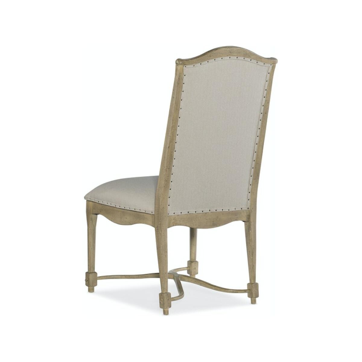 Ciao Bella Upholstered Back Side Chair Brown/Grey - Image 2