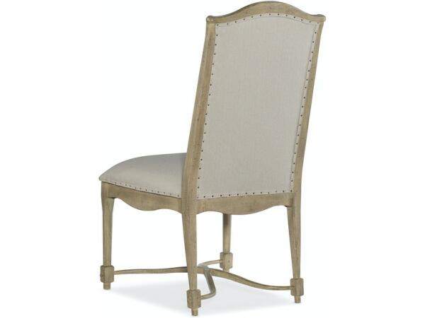 Ciao Bella Upholstered Back Side Chair Brown/Grey - Image 2