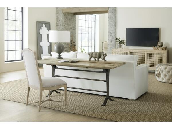 Ciao Bella Upholstered Back Side Chair Brown/Grey - Image 4