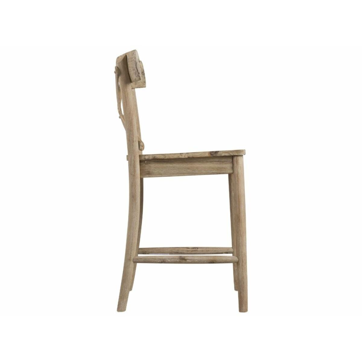 Elements Callista Rustic X-Back Counter Height Stool - Image 3