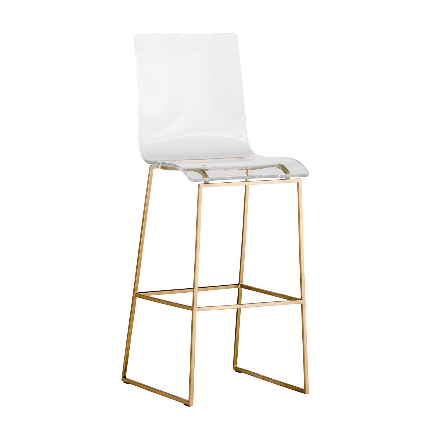 King 30.25″ Bar Height Stool – Gold King 30.25" Bar Height Stool - Gold - Image 1