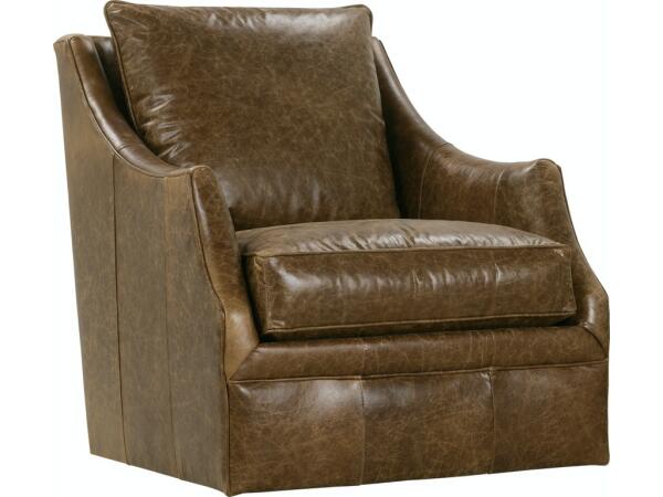 Kara Leather Swivel Chair Chairs Customizable