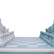Logan Table 2 Drawer w/ Chess Set - Image 6
