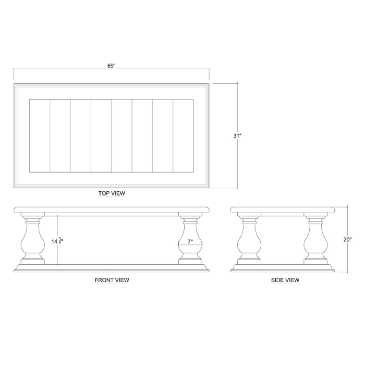 Hemmingway Mahogany Coffee Table - Image 5