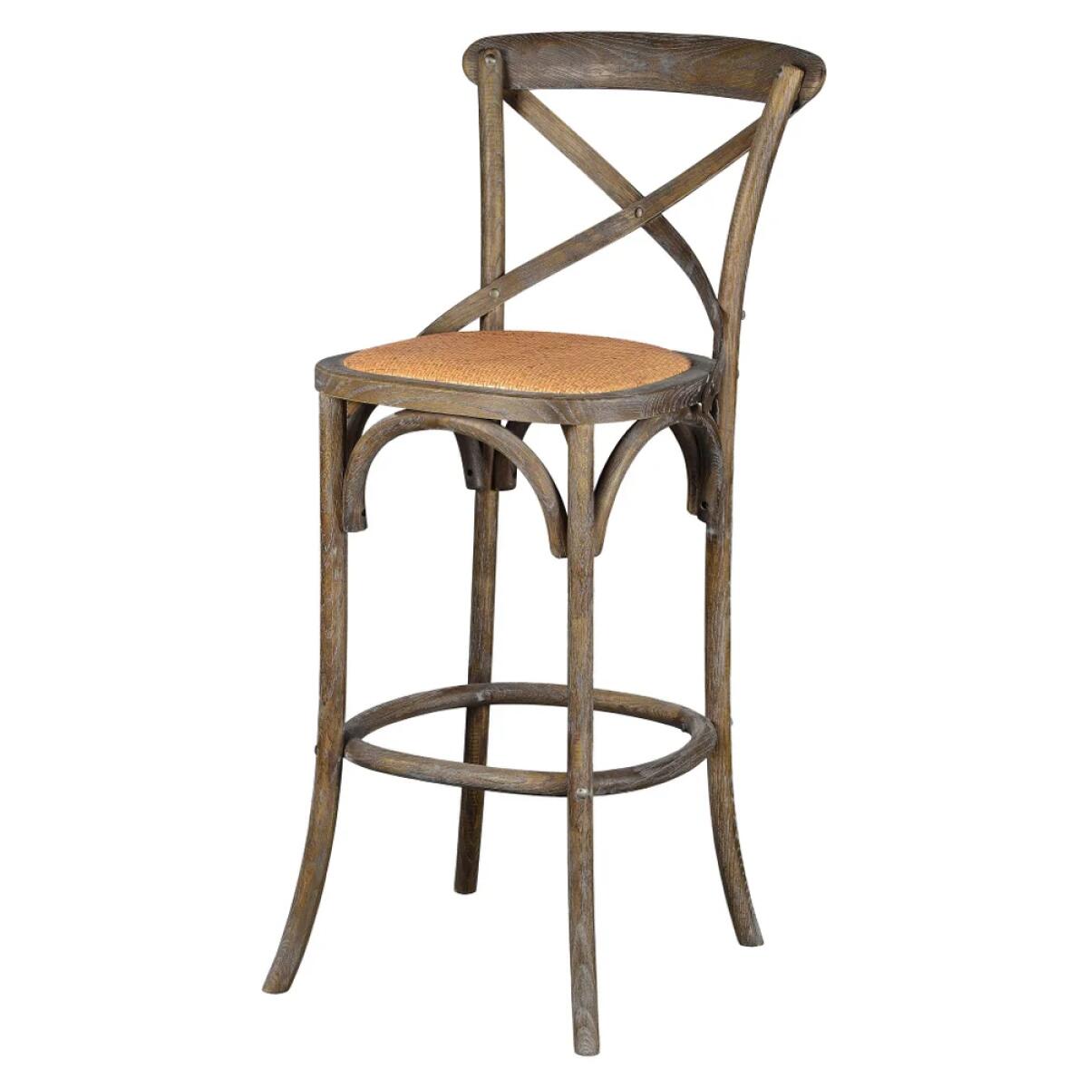 Bennett X-Back Stool 30'' (Brown Wash) - Image 2