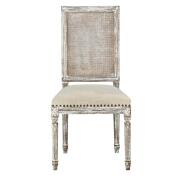 Square Maxwell Side Chair (Cottage White w/ Putty) - Image 3