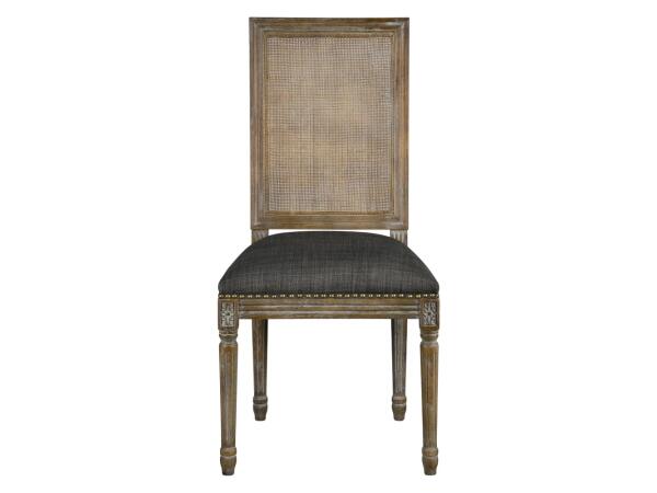 Square Maxwell Side Chair W/ Cane(Urban Bark) Chairs & Benches Forty West Design Square Maxwell Side Chair W/ Cane(Urban Bark) Chairs & Benches Forty West Design