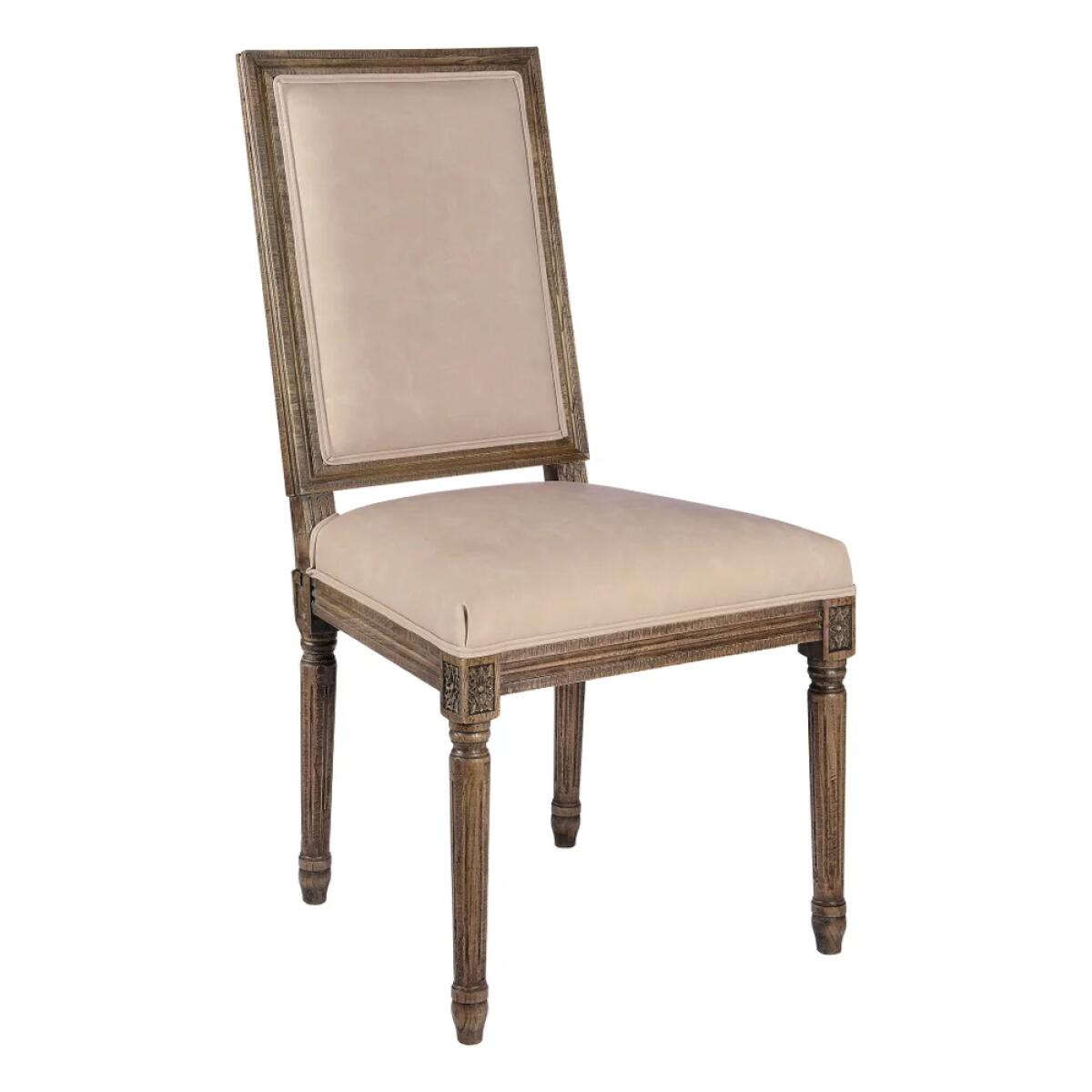 Square Maxwell Side Chair (Mushroom PU) - Image 4
