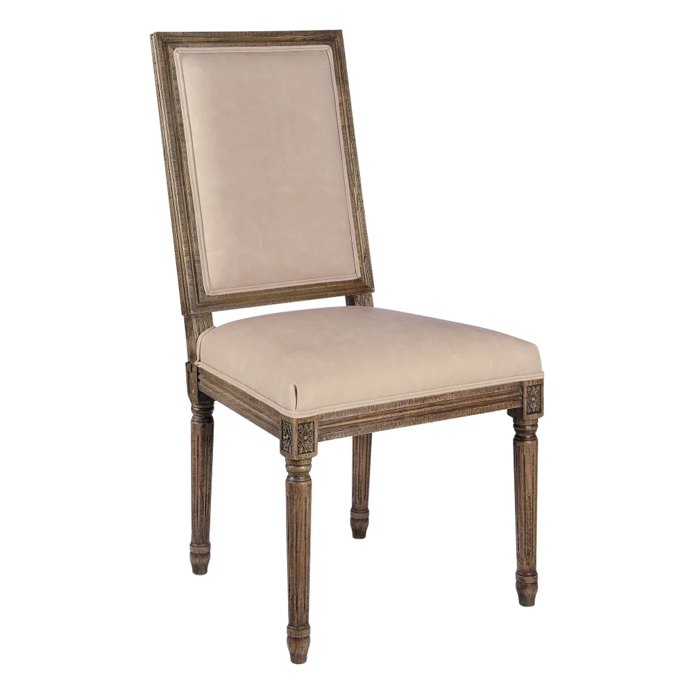 52518-mu_lg Square Maxwell Side Chair (Mushroom PU) - Image 1