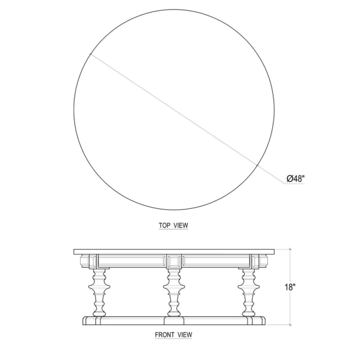 Clapham Round Coffee Table - Image 4
