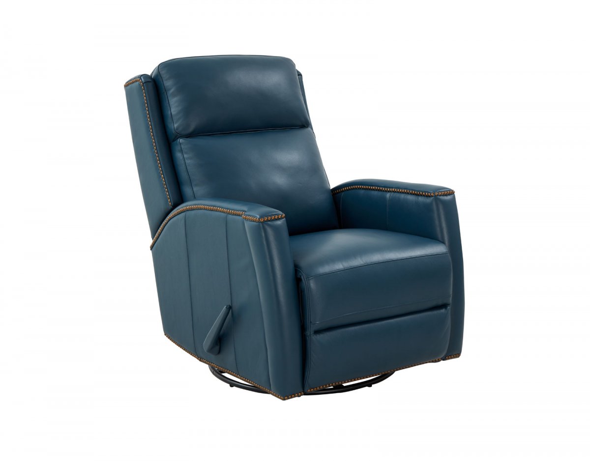 Brandt Swivel Glider Recliner – Prestin Yale Blue Brandt Swivel Glider Recliner – Prestin Yale Blue - Image 1