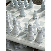 Logan Table 2 Drawer w/ Chess Set - Image 9