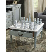 Logan Table 2 Drawer w/ Chess Set - Image 8