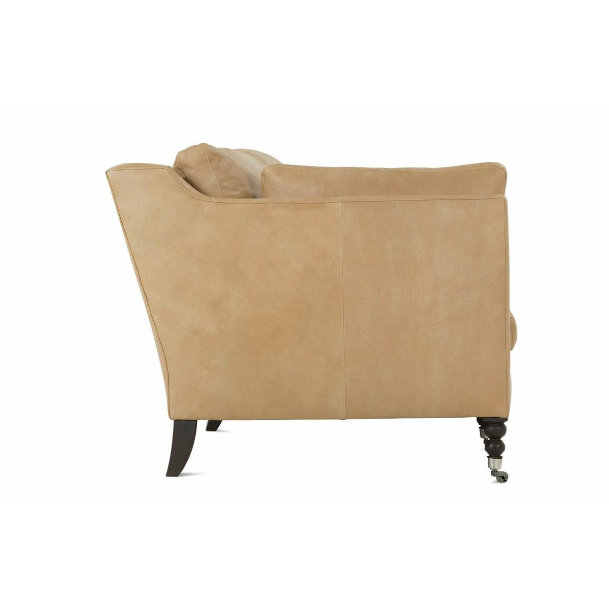 Madeline 90" Express Butterscotch Leather Sofa - Image 3