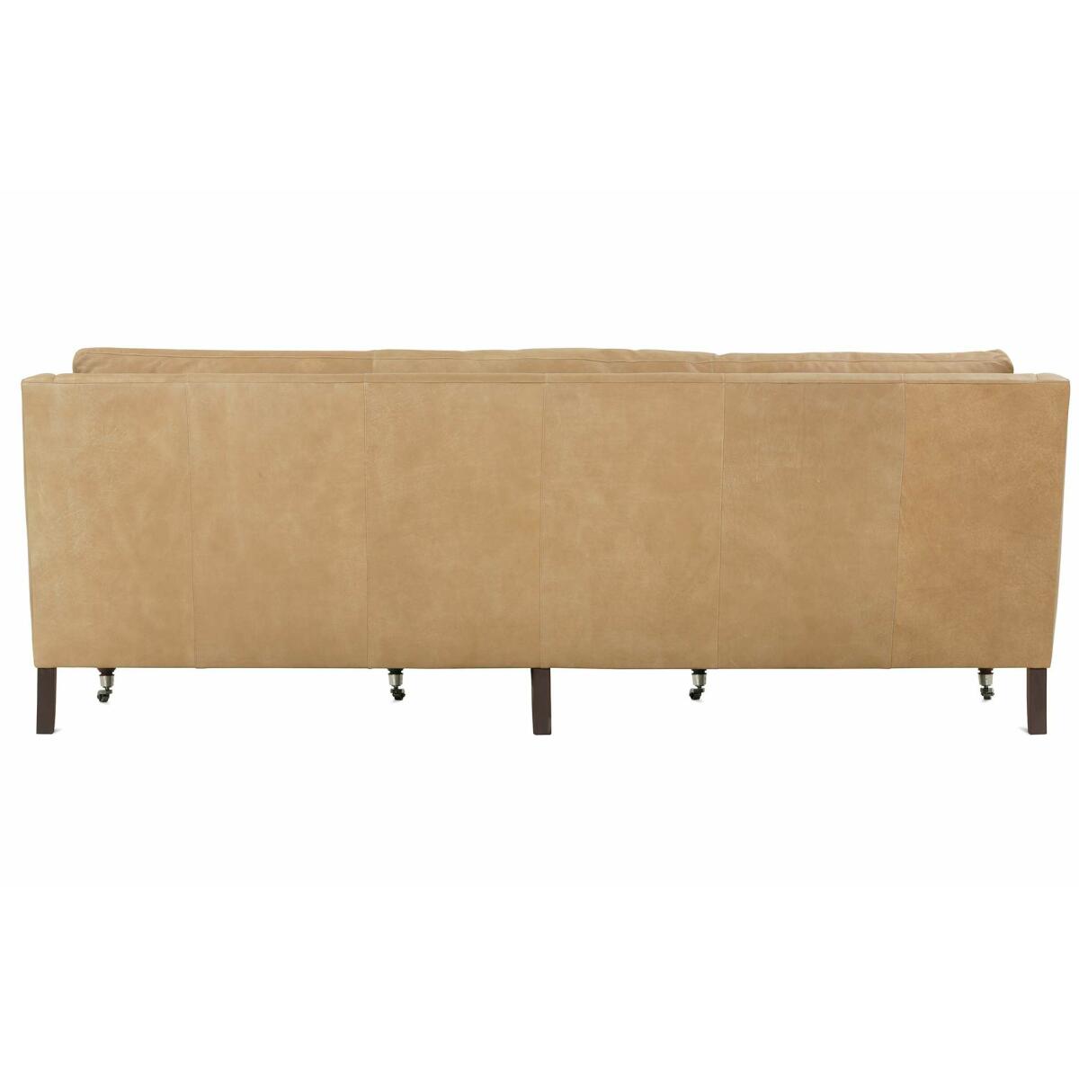 Madeline 90" Express Butterscotch Leather Sofa - Image 4