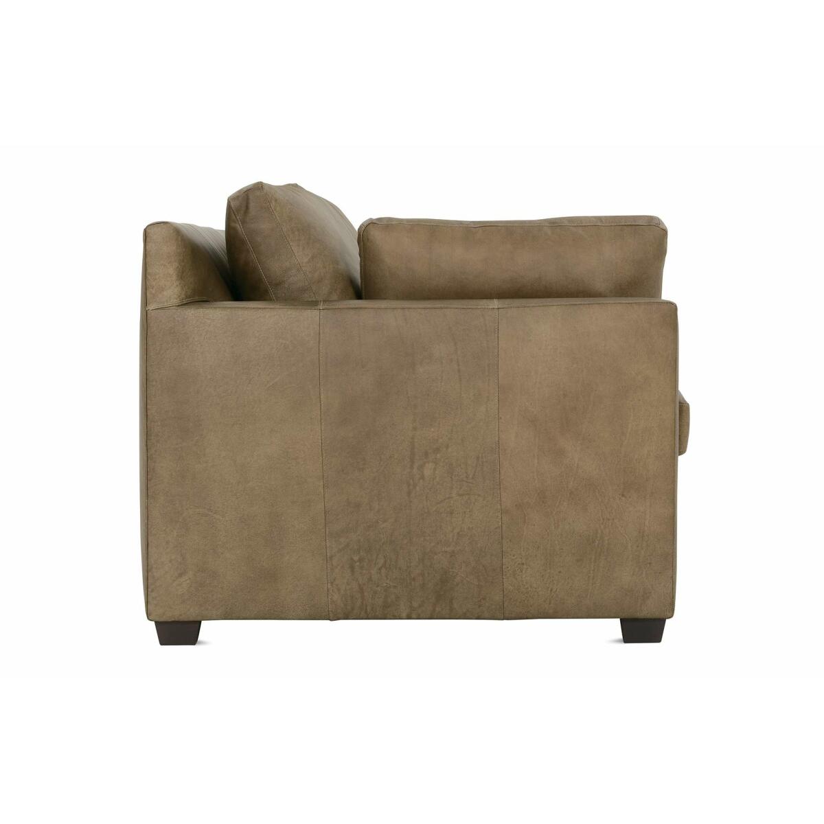 Sylvie 88" Express Mushroom Leather Sofa - Image 3