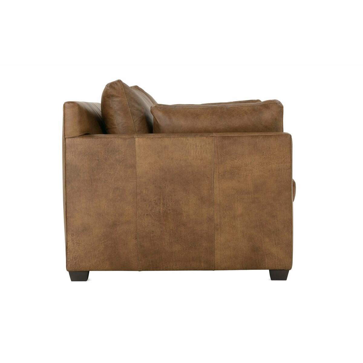 Sylvie 88" Express Cocoa Leather Sofa - Image 3