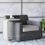 Rustic Swivel Lounge With Bluetooth Speaker