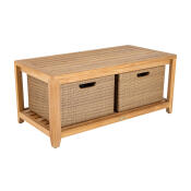 Chesapeake Storage Coffee Table Natural Teak