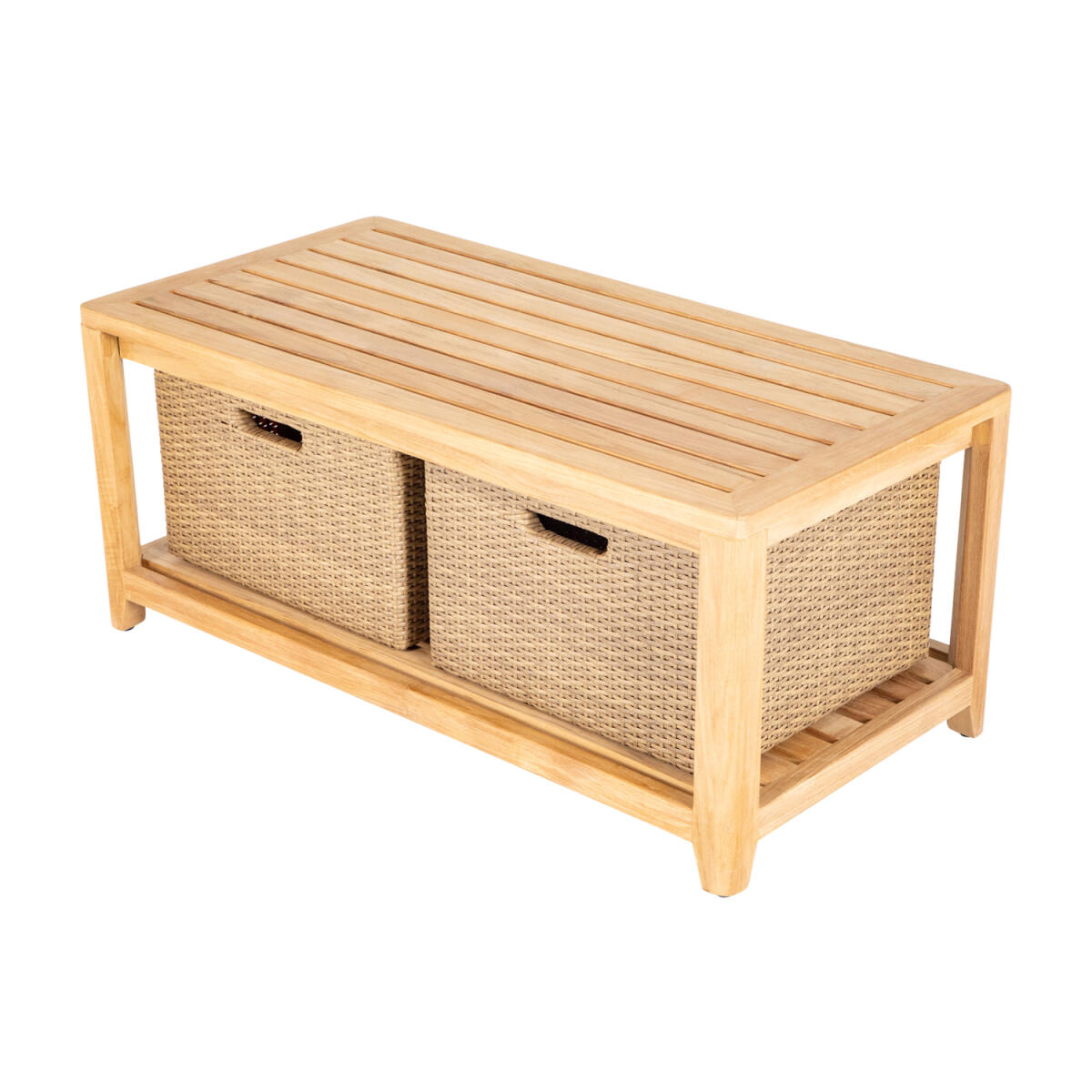 Chesapeake Storage Coffee Table Natural Teak - Image 2