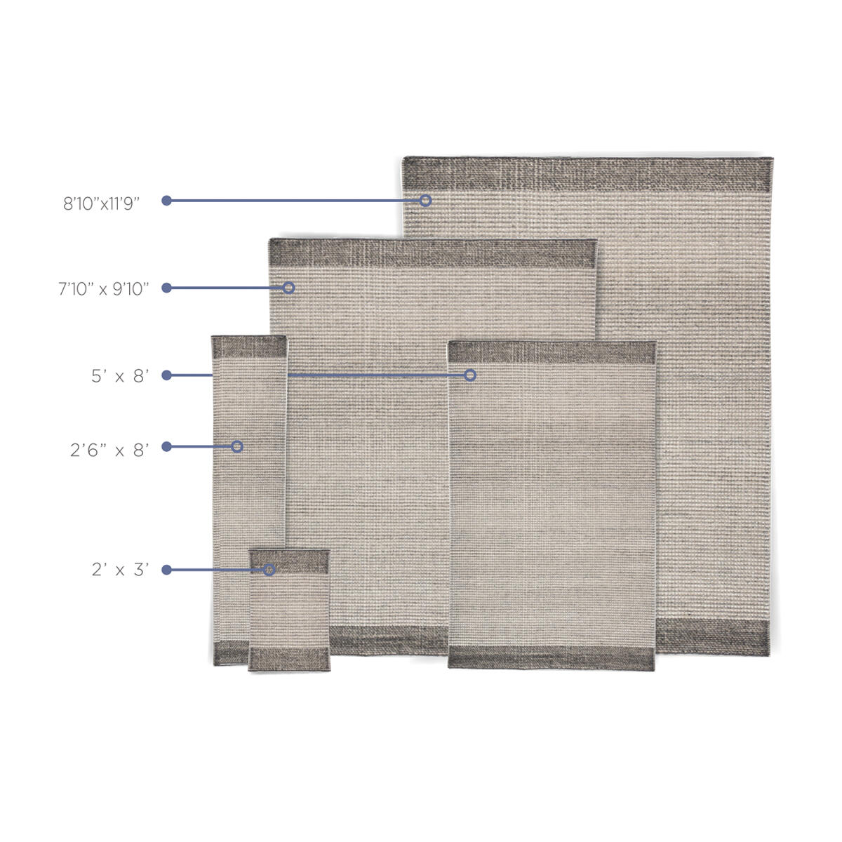 Tiny Diamond Midnight Rug - Image 3