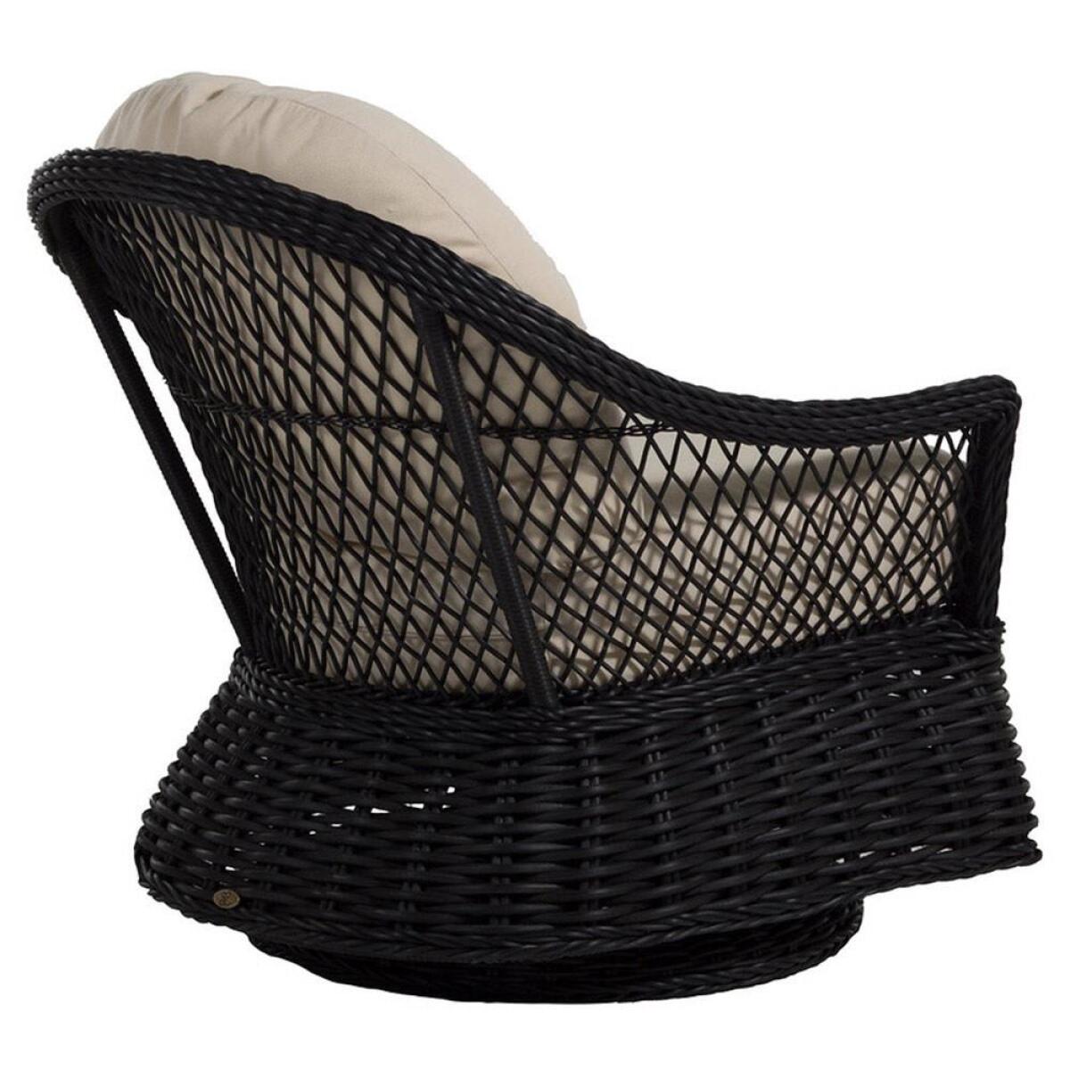 Soho Woven Swivel Glider Raffia - Image 4