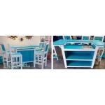 U-Shape Bar Counter Height Without Sink