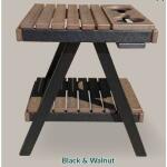 A-Frame End Table with Cupholders Dining Height