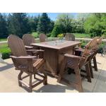 Rectangular Fire Table 72" Counter Height