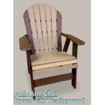 Non-Swivel Patio Arm Chair Counter Height