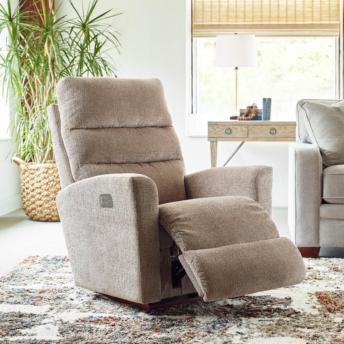 Liam Power Rocking Recliner w/ Headrest & Lumbar - Image 2