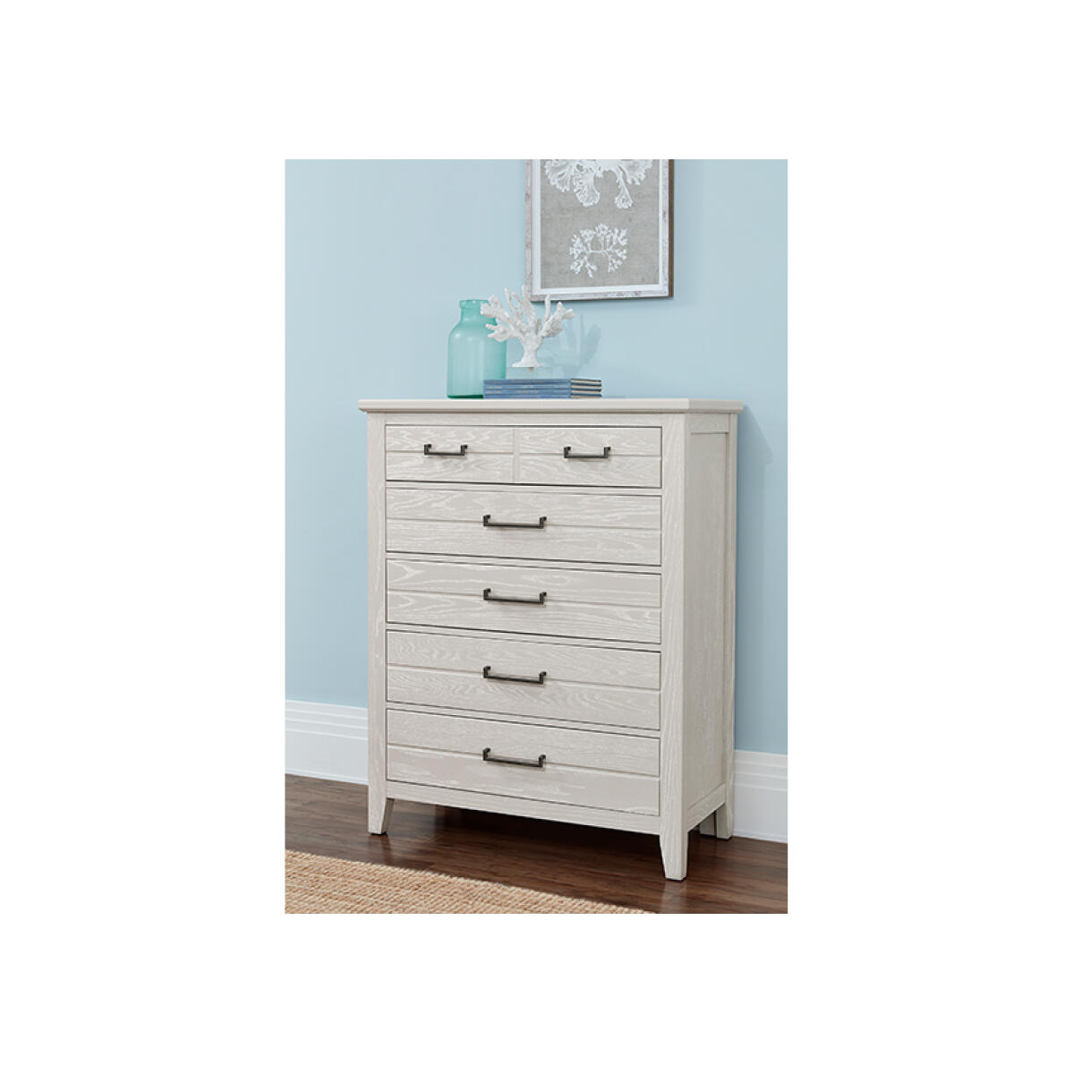 Passageways 5 Drawer Chests Oyster Grey - Image 2