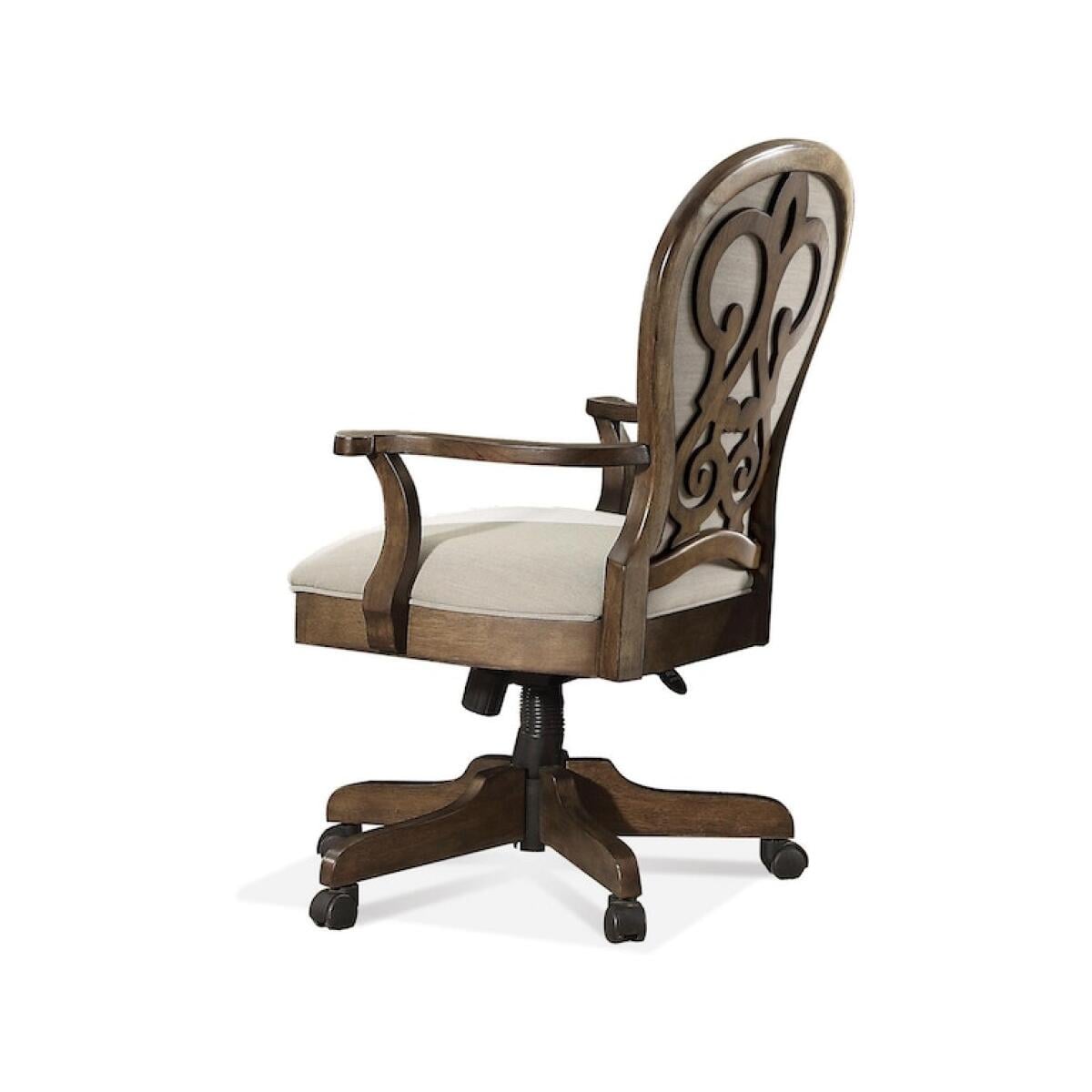 Belmeade Scroll Back Upholstered Desk Chair - Image 2