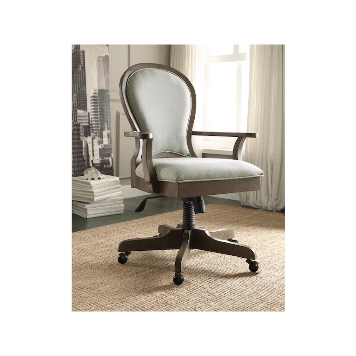 Belmeade Scroll Back Upholstered Desk Chair - Image 4