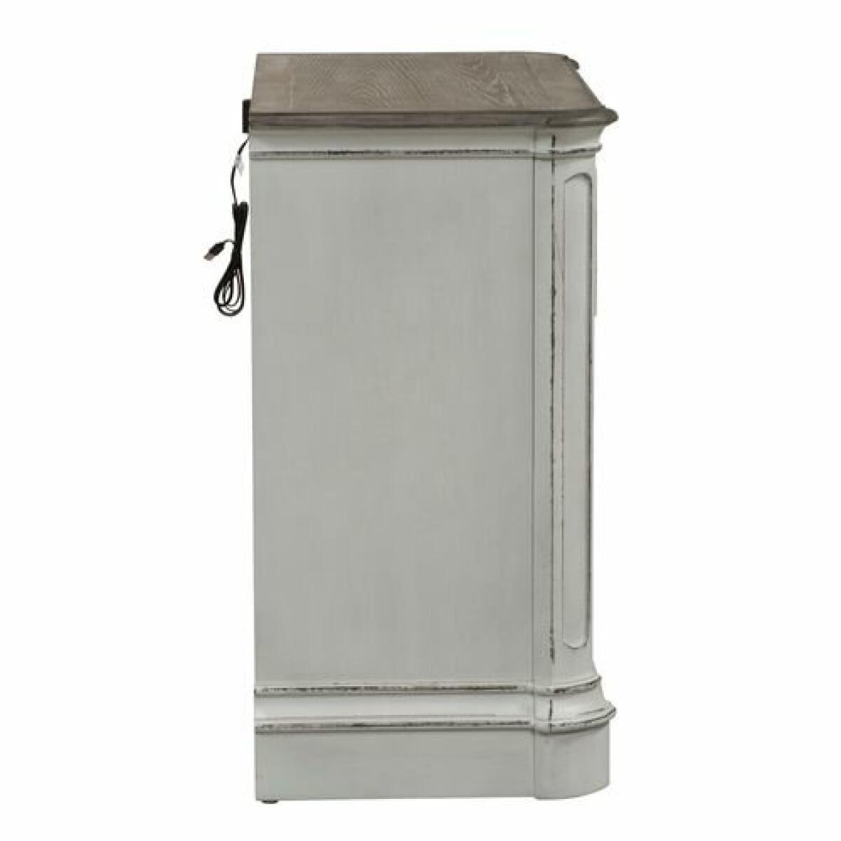Magnolia Manor 3 Drawer Bedside Chest w/ Charging Station - Image 3