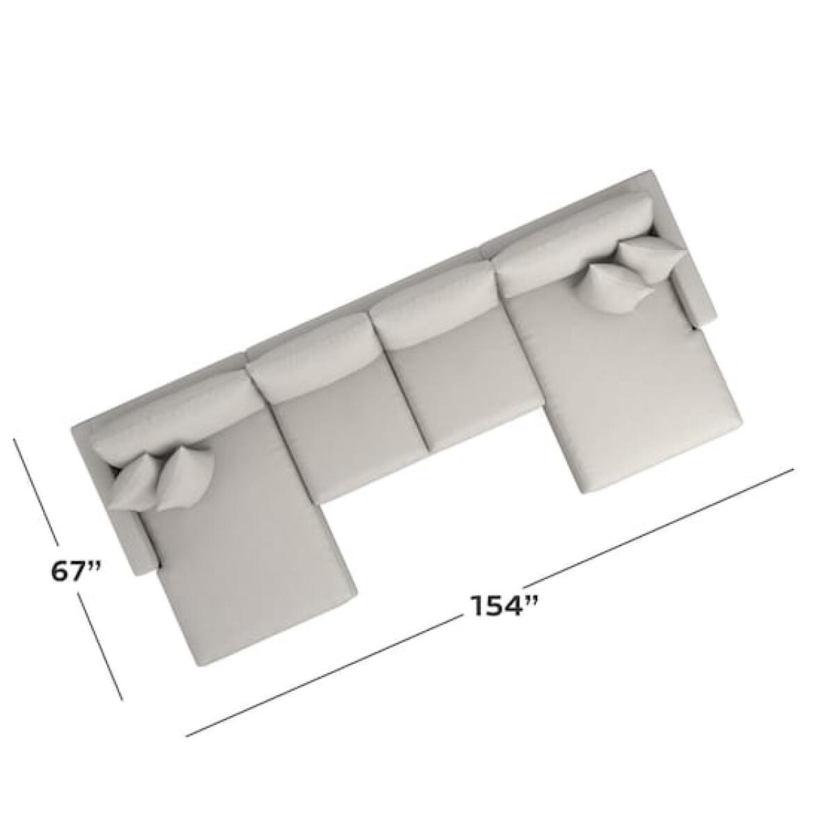 Allure Double Chaise Sectional - Image 2
