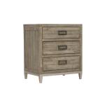 Shaw 3 Drawer Square Nightstand