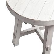 Modern Farmhouse Splay Leg Round End Table - Image 2