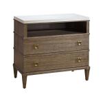 Playlist Two Drawer Brown Nightstand