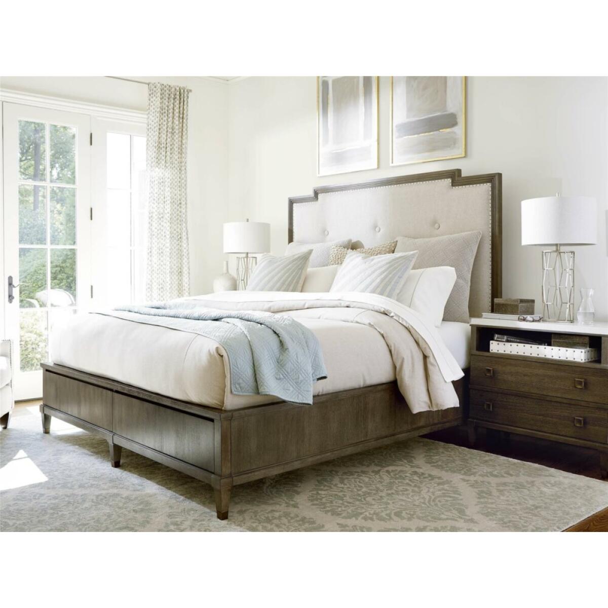 Playlist Two Drawer Brown Nightstand - Image 4