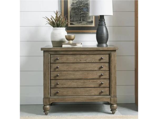 Americana Farmhouse Lateral File Cabinet Office Storage Liberty Furniture