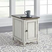 Parisian Marketplace Door Chair Side Table w/ Charging Station - Image 2