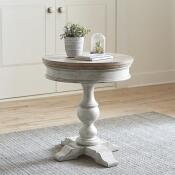 Heartland Round Pedestal Chair Side Table - Image 2