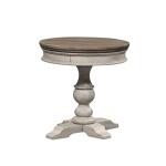 Heartland Round Pedestal Chair Side Table