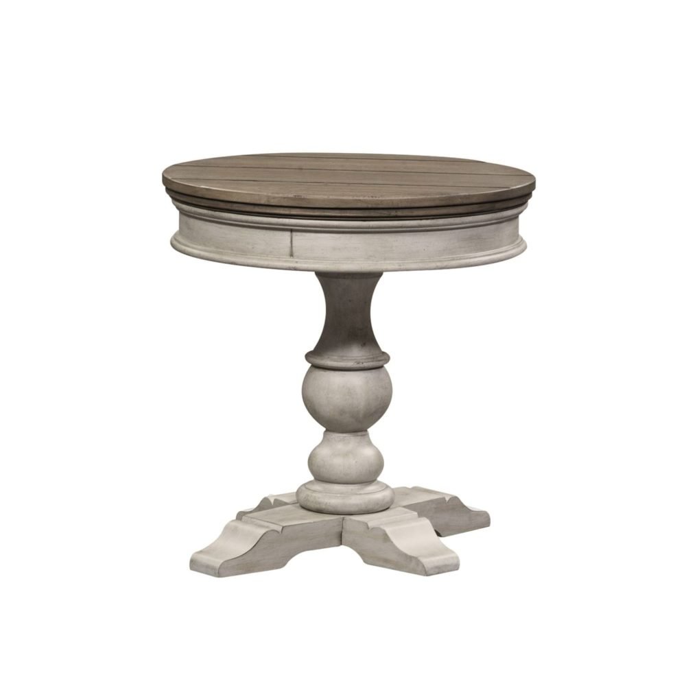 Heartland Round Pedestal Chair Side Table Heartland Round Pedestal Chair Side Table - Image 1