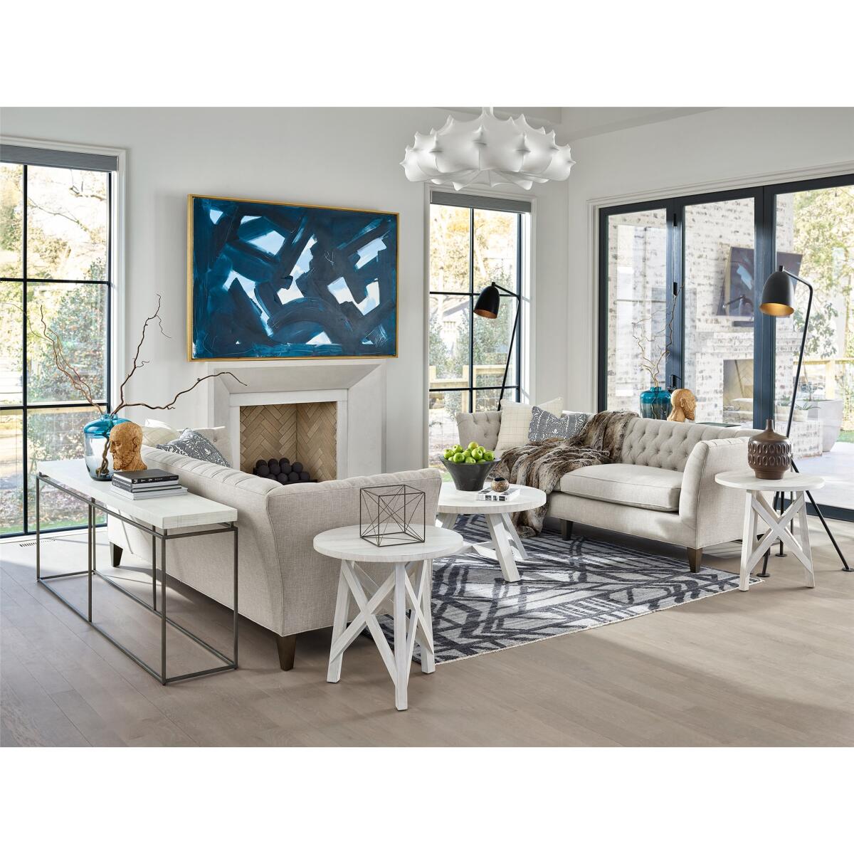 Modern Farmhouse Round Cocktail Table U011818 - Image 4