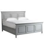Summer Hill - French Gray King Panel Bed