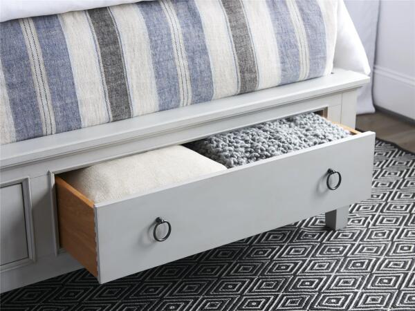 Summer Hill - French Gray Storage Queen Bed - Image 3